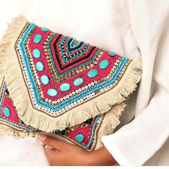 New boutique Handmade turqouise crossbody - Picture 5 of 5